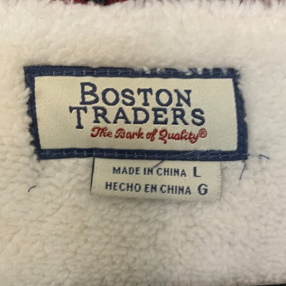Boston Traders womens flannel shirt jacket - fleece lining - SZ L - Red checker - Picture 5 of 5